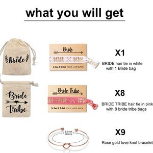 - 👰 BRIDE TRIBE BACHELORETTE BRACELET & HAIR…*NEW*